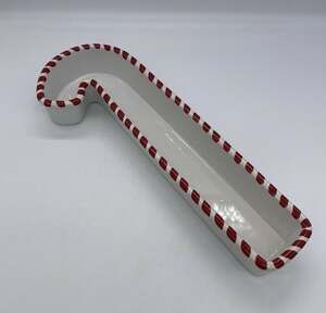 Chantal Candy Cane Dish 13.75” Long 93-CC33
